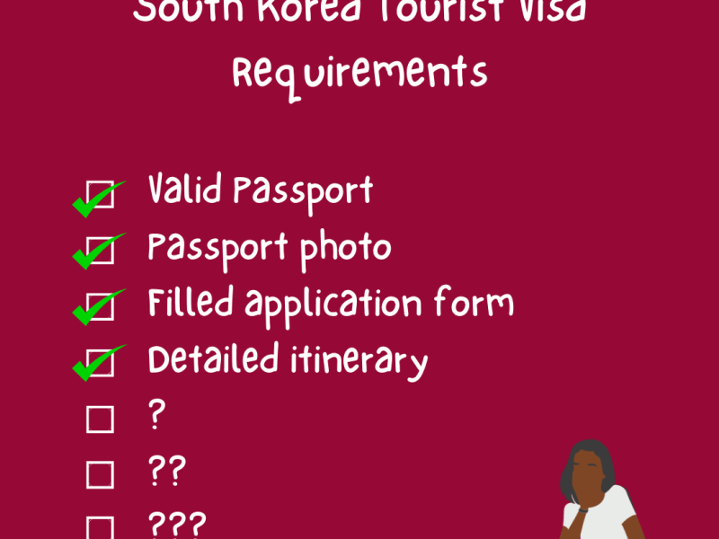 South Korea General Tourist Visa Requirements for Nigerian Passport&nbsp;Holders.